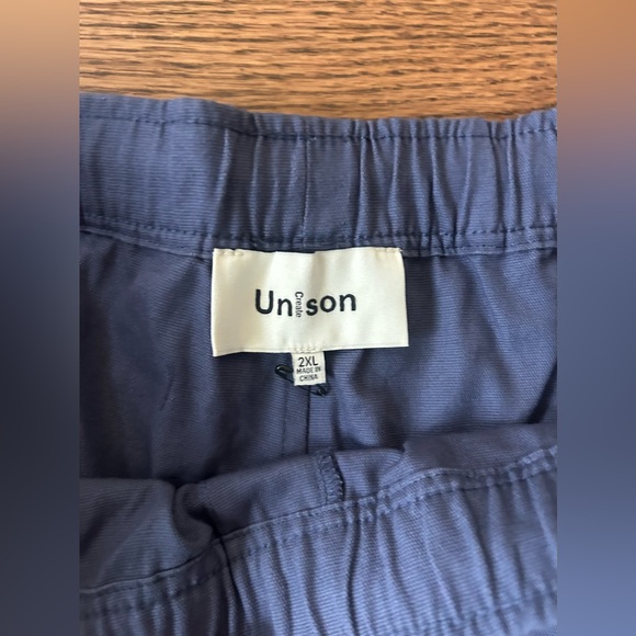 Create Unison Drawstring Shorts Size 2XL In Blue NWOT - Picture 3 of 5